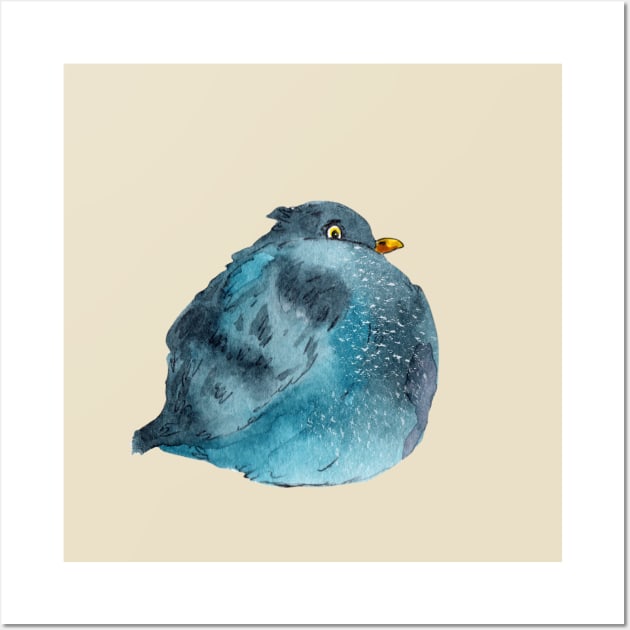 A Fat Pigeon Wall Art by Duck Cloud 9